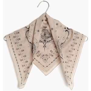 Madewell Blush Cotton Bandana Scarf